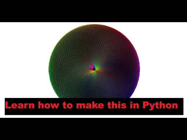 Impress your friends with this stunning rainbow 4D circle in python turtle | Tutorial in 8 minutes