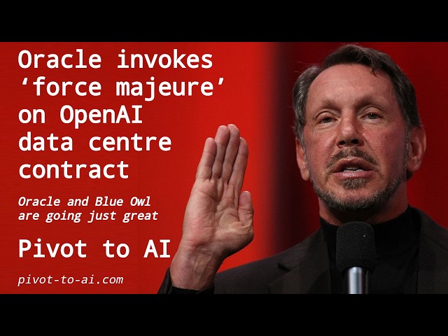 Oracle invokes ‘force majeure’ on OpenAI contract