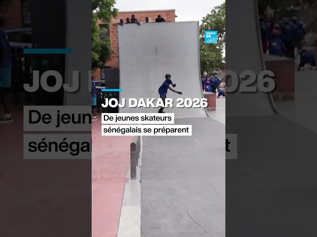 JOJ Dakar 2026 : les jeunes skateurs sénégalais rêvent de briller à domicile • FRANCE 24