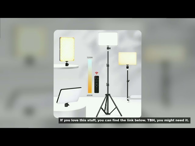 Dimmable LED Video Light Panel EU Plug 2700-5700k Photography Lighting For TikTok Live Stream Photo