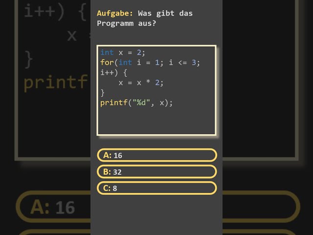 C for-loop quiz question #clang #forloop #quiz