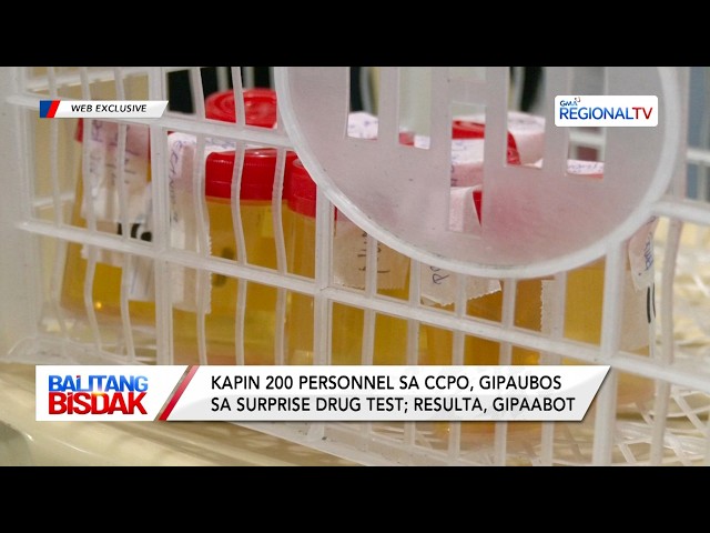Kapin 200 Personnel sa CCPO, Gipaubos sa Surprise Drug Test | Balitang Bisdak