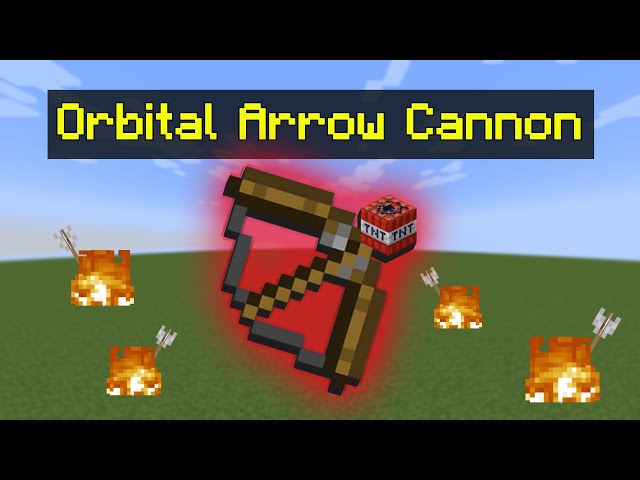 The Most Overpowered Arrow Cannon in Minecraft Bedrock!