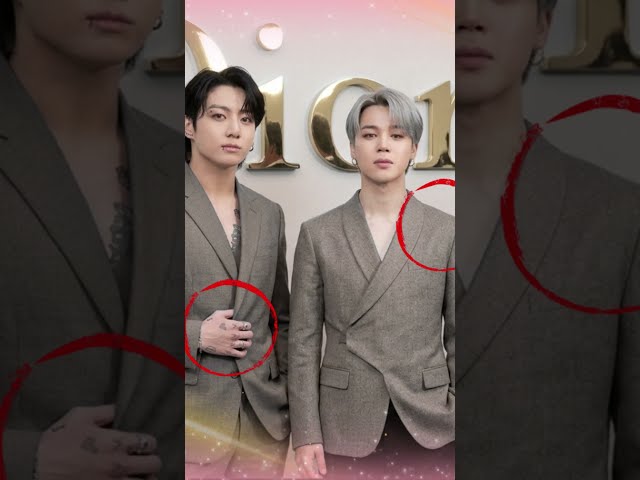 Jungkook Refused to Leave Jimin’s Side During a Secret Dior Meeting! 👀✨ #JiKOOK #Dior #Shorts