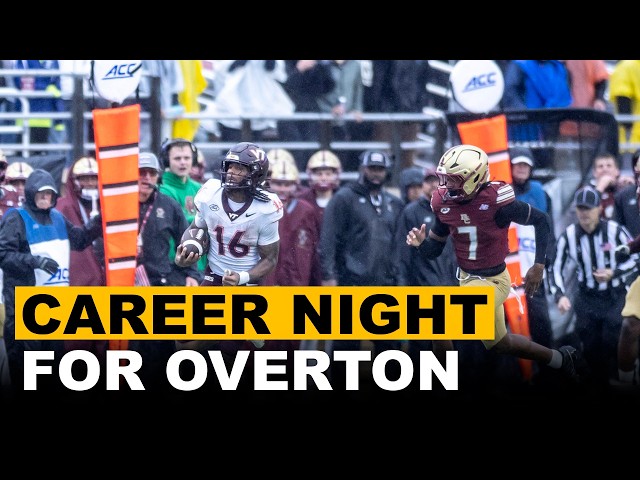 Virginia Tech Player Named ACC Running Back Of The Week After Career Night