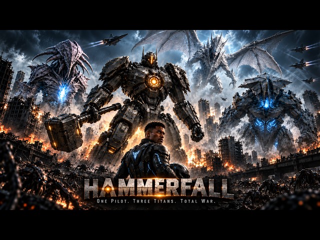HAMMERFALL - FULLMOVIE | Mech VS Kaiju Final Stand | Titan War | Sci Fi Ai Films | 4K