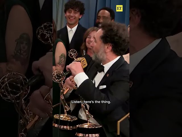 The entire cast and crew of 'Widow's Bay' react to their 14 #Emmy wins! #widowsbay