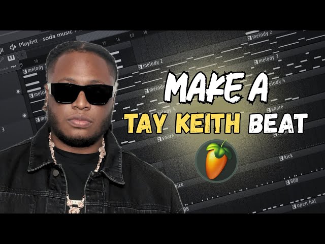 How to Make Tay Keith Type Beat From Scratch | FL Studio Tutorial