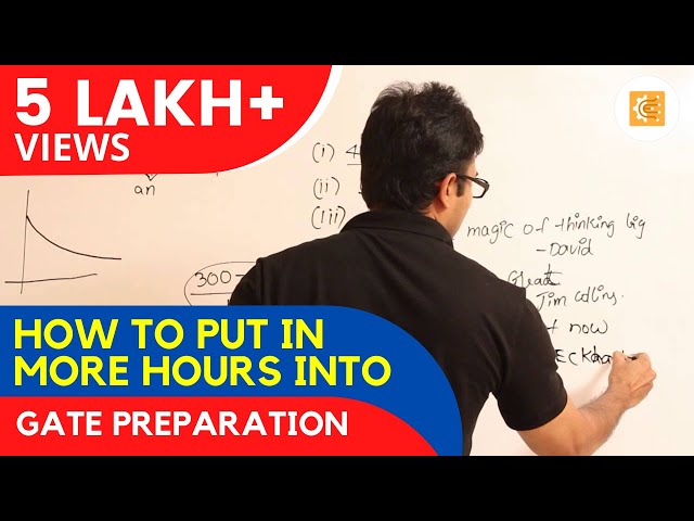 How to put in more hours into GATE preparation | GATE CS/IT #RavindrababuRaula