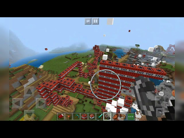 Exploding whole village with TNT in MINECRAFT....