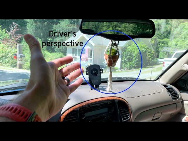 ★★★★★ Macrame Succulent Hanger for Car Rearview mirror review (dangling plant) - Potted Boho 10.5"