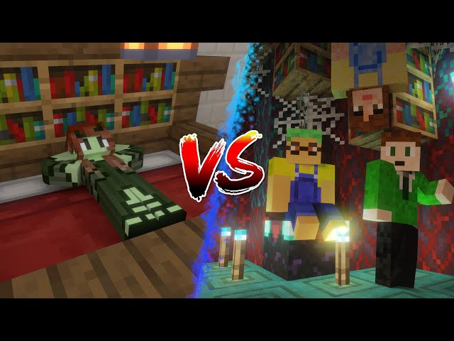 One Pro VS. Three Noobs Build Battle! Minecraft Competition + Q&A!