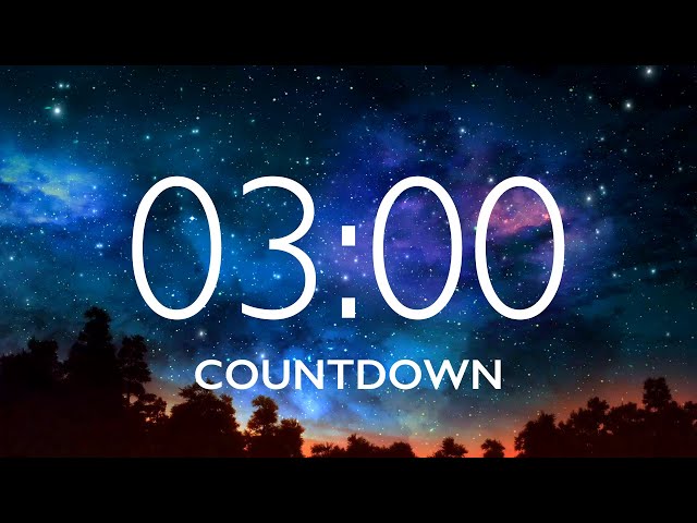 3 Minute Timer with Relaxing Music and Alarm 🎵⏰