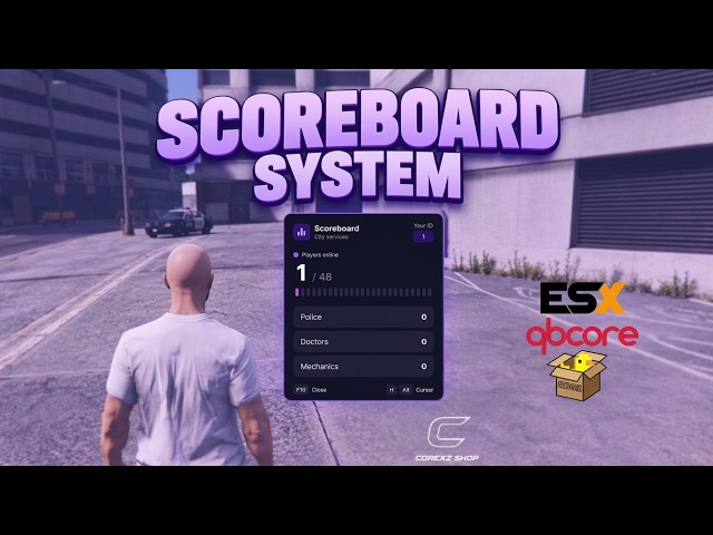Scoreboard Script for ESX, QBCore and QBOX to FiveM