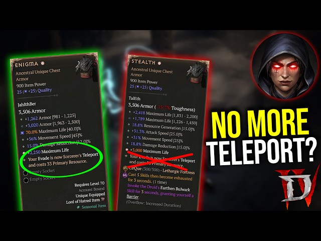 Diablo 4 - "STEALTH" Nerfs. What now?
