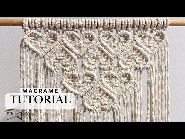 Macrame Pattern Heart Motif | Step-by-Step Tutorial