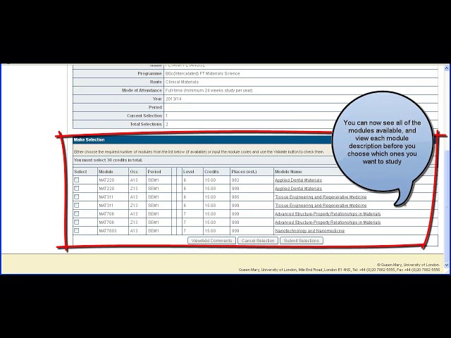 How to register for modules video