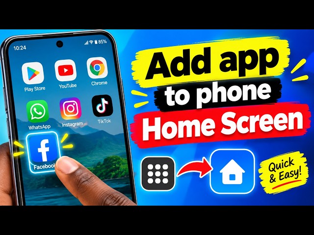 Add Your Favorite Apps to Home Screen in Seconds!