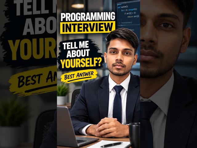 How to Answer Tell Me About Yourself  in a Programming Interview | Best Answer