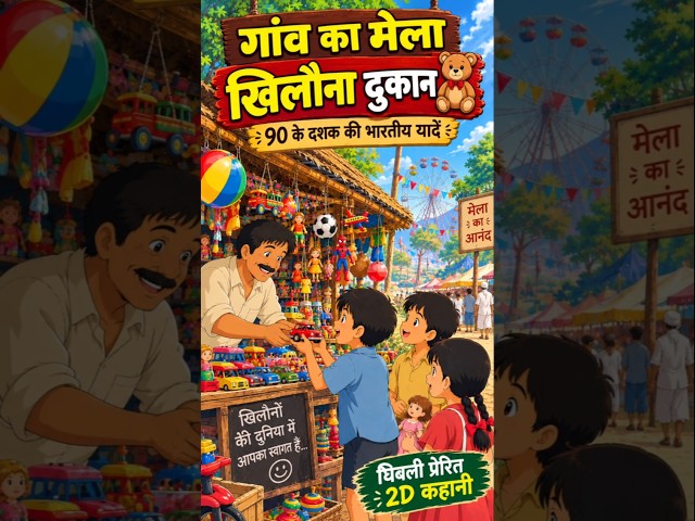 Village Fair Toy Shop 🧸 | 90s Indian Nostalgia | Ghibli Inspired 2D Story