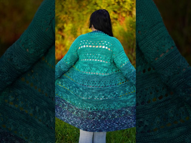 Want to make this #fall #crochet #lace #cardigan #duster #pattern #fallcrochet #cozy #ombre