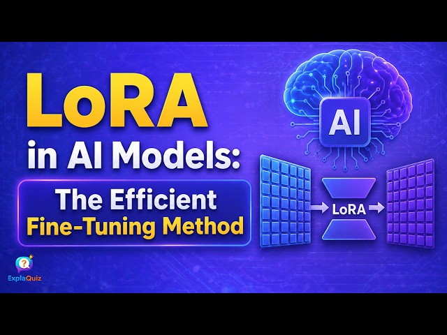 LoRA in AI Models The Efficient Fine Tuning Method | AI