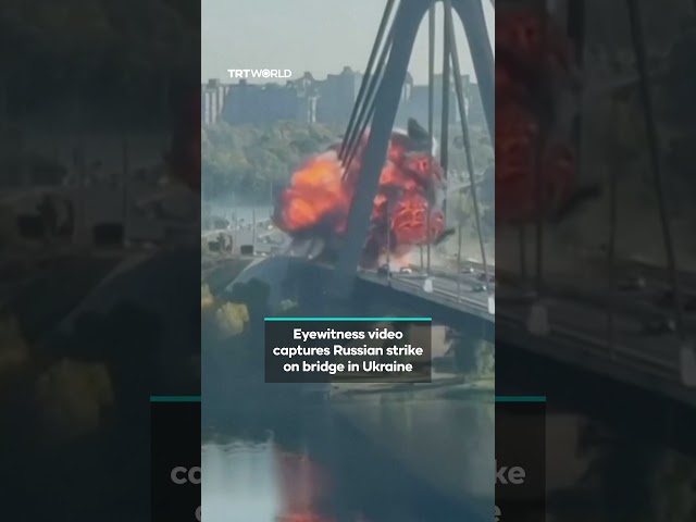 Russian drone hits Kiev's Northern bridge