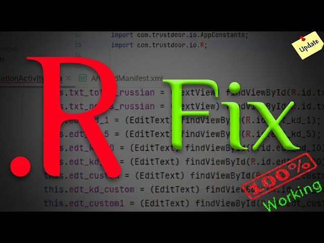 How to Fix "Cannot Resolve Symbol R" Error in Android Studio (Java) | symbol: class .R (Quick Fix)