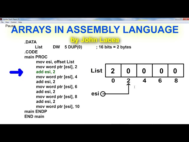 Arrays in Assembly Language