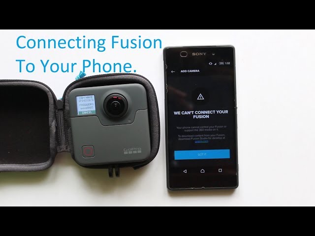 Gopro Fusion Connecting To Phone - Android Device - Trick