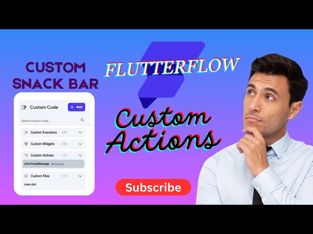 FlutterFlow - Custom Actions for snackbar using pub package.