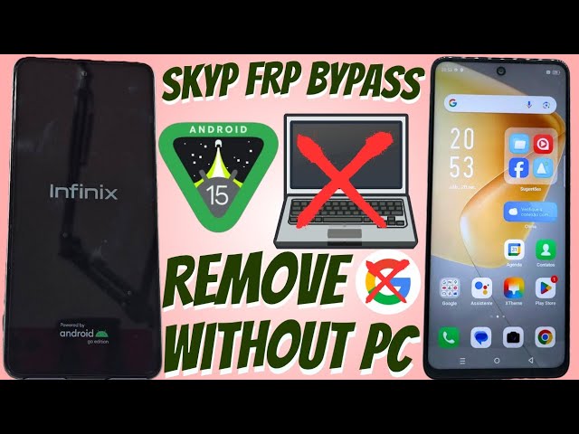 Infinix frp bypass without pc, Google Account Remove android 15
