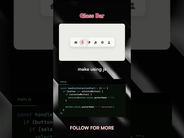 Glass Hover Effect #css #frontend #html #js #tailwindcss