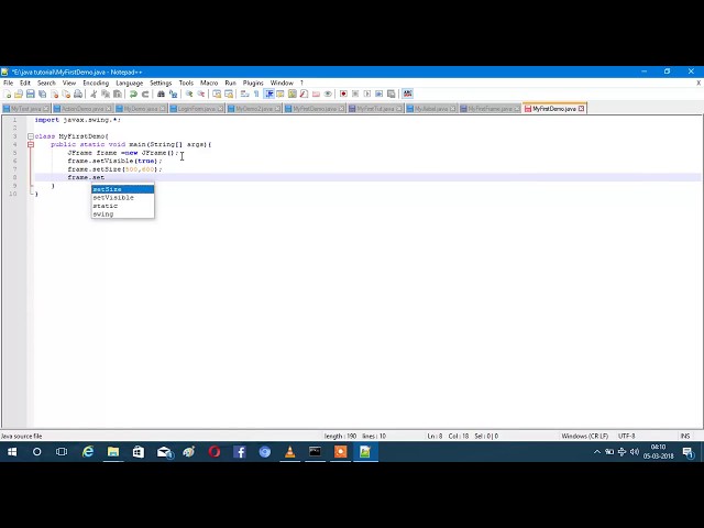JFrame Tutorial  for Beginners | Hindi |  JAVA SWING