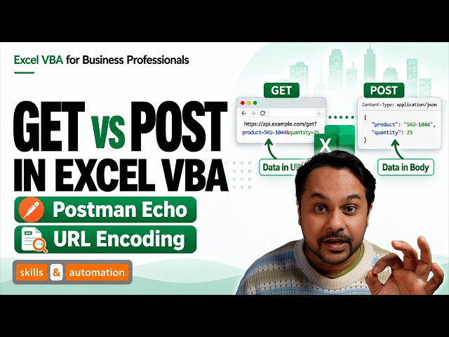 GET vs POST en Excel VBA: Crea ambas solicitudes API