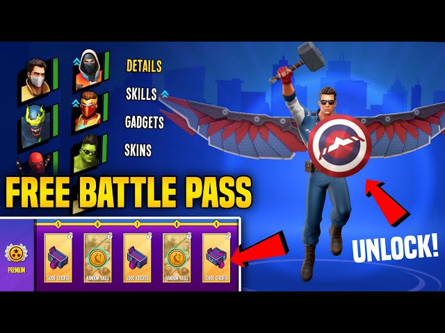 How to Unlock Captain America in Spider Fighter 3 | Free BATTLE PASS 🔥