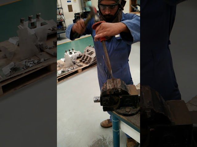 Chisel test for resistance spot weld, PQR qualification