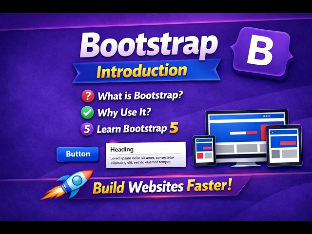 Learn Bootstrap 5 from Scratch | Bootstrap Introduction | Beginner Tutorial