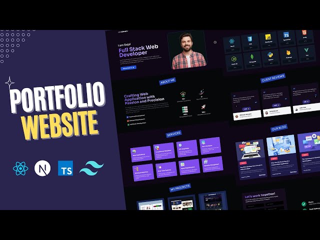 Build & Deploy a Stunning Portfolio with Next JS, TypeScript & Tailwind CSS!