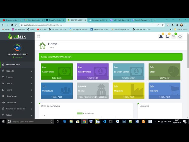COMPLETE MULTISTORE MANAGEMENT  HOW TO CHANGE LANGUAGE EN TO FR