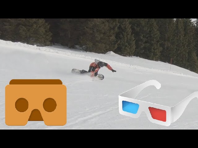 SNOWBOARDING IN 3D 4K! (not 360°)