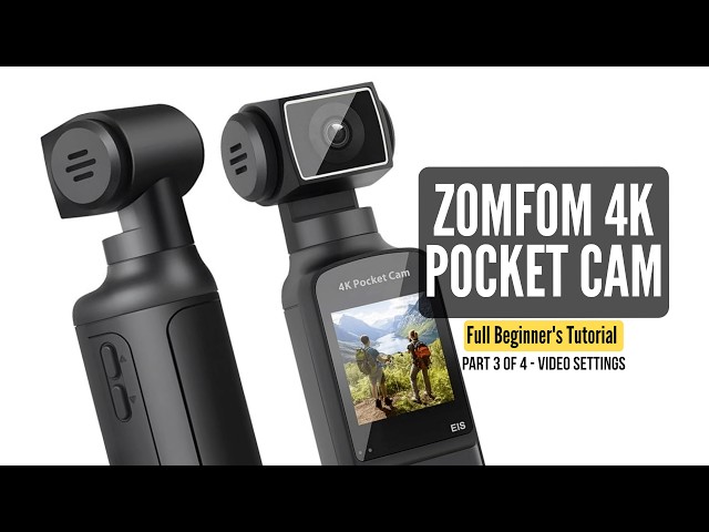 X3 Pro 4K Pocket Cam Complete Tutorial for Beginners | Part 3 | Video Settings