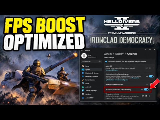 Helldivers 2 FPS Boost & Fix Lag | Best Settings for Max Performance