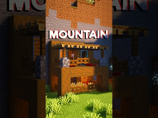 Minecraft Easy Mountain Base....🤔 (Sh Boom) #minecraft #shorts