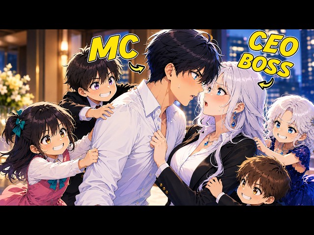 I Saved Four Little Children and They Forced Their CEO Mom to Fall in Love with Me | Manhwa Recap