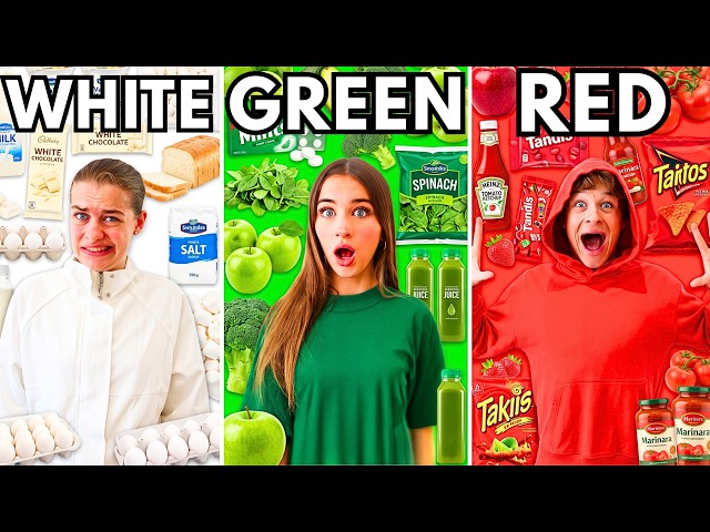 Eating Only ONE Color of Food for 24 Hours