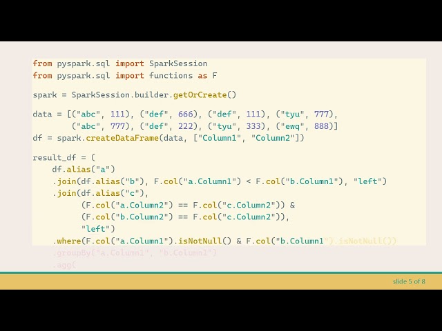 Optimizing PySpark Row Comparisons with Efficient Self-Joins