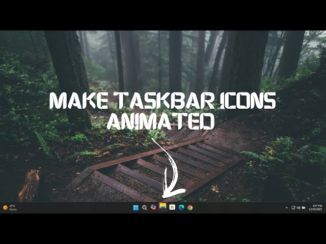 Windows 11 Interactive Taskbar Icons Tutorial | Hover Effects, Animations & Productivity Boost | ® |