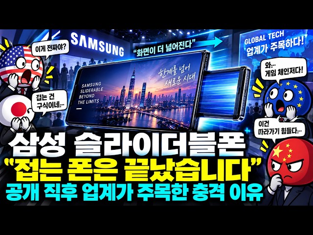 삼성 슬라이더블폰 “접는 폰은 끝났습니다” 공개 직후 업계가 주목한 충격 이유
