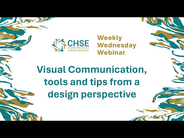 Visual Communication, tools and tips from a design perspective - 21 August 2024